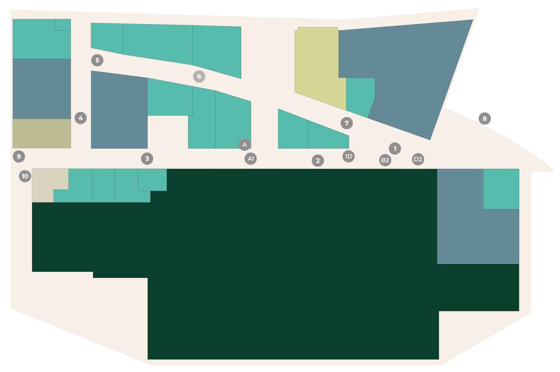 Mappa per Spazi espositivi La Fabbrica