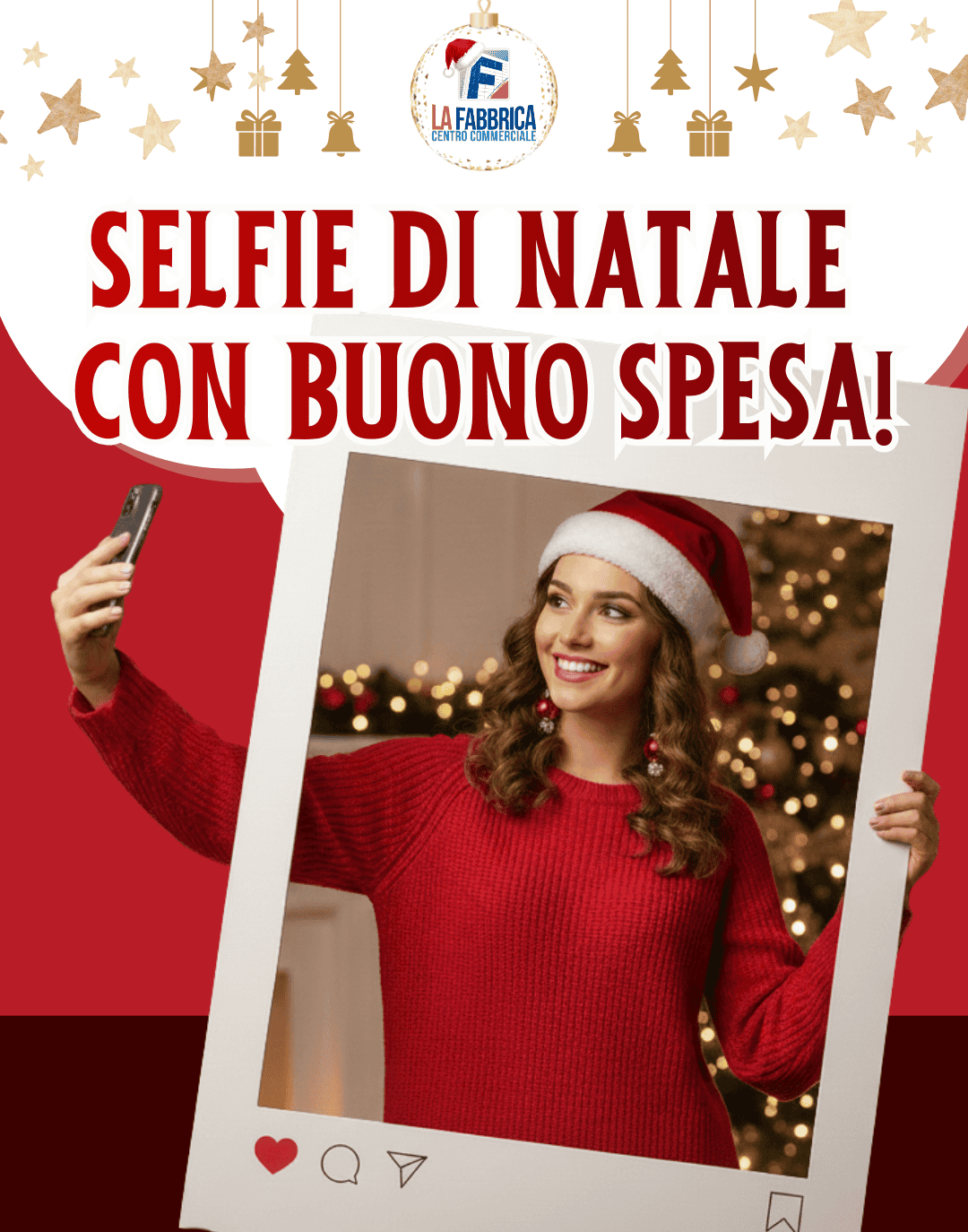 IL TUO SELFIE DI NATALE A LA FABBRICA! 🎄