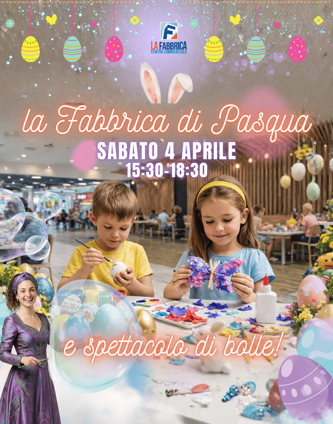 UNA PASQUA CREATIVA ALLA FABBRICA: LABORATORI E MAGIA PER TUTTA LA FAMIGLIA